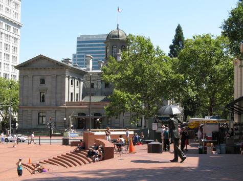 Pioneer Courthouse in Portland Oregon